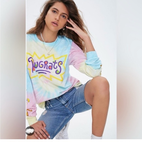 Nickelodeon Rugrats Tie-Dye Long Sleeve Shirt - Picture 5 of 5